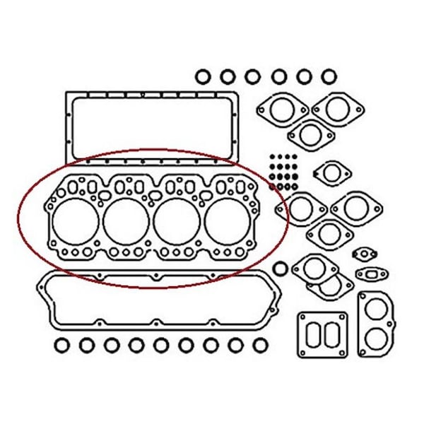 Aftermarket Head Gasket for MF 3065 3370 698T Fits Caterpillar 416 426 JCB 410M 415 3681E016 - main